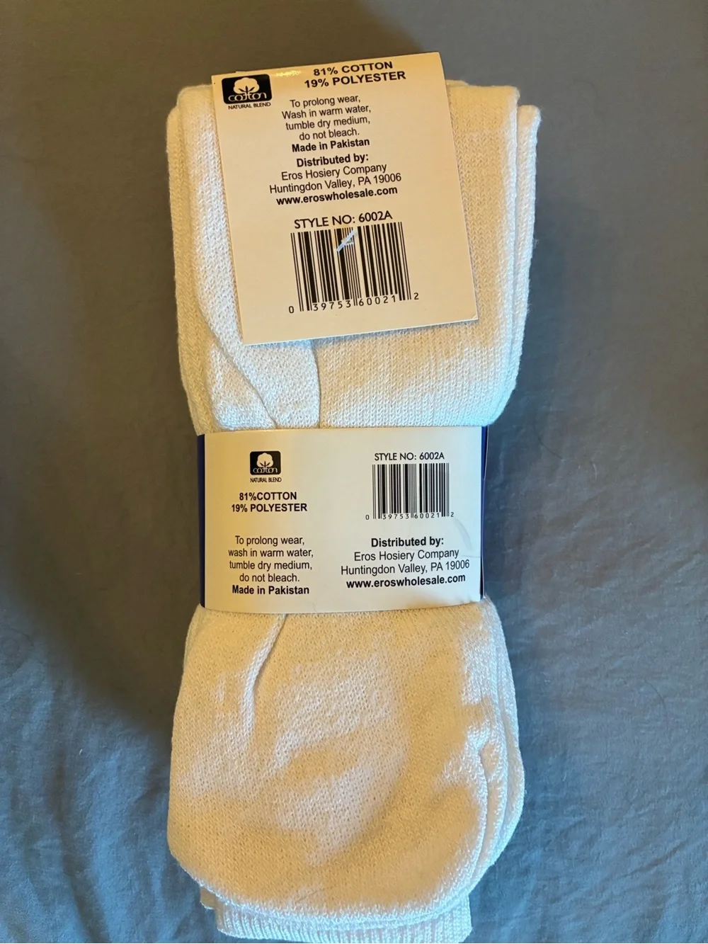9 Pair Eros tube socks sz 10-13